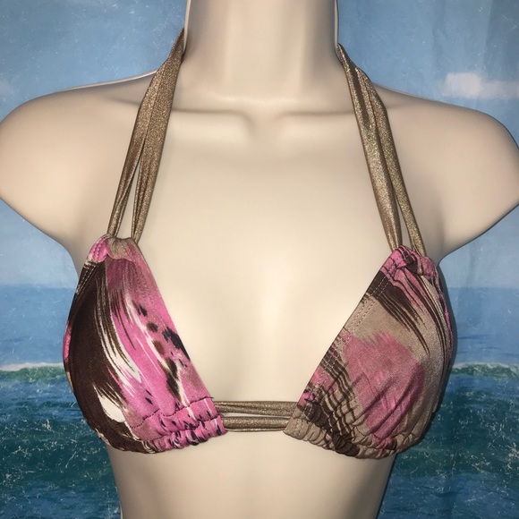 EUC 💜 Pink + Brown Swim Bikini - Picture 3 of 7